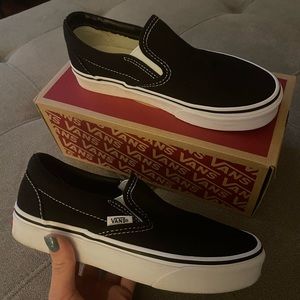 Vans Wmns 5 classic slip on black/white